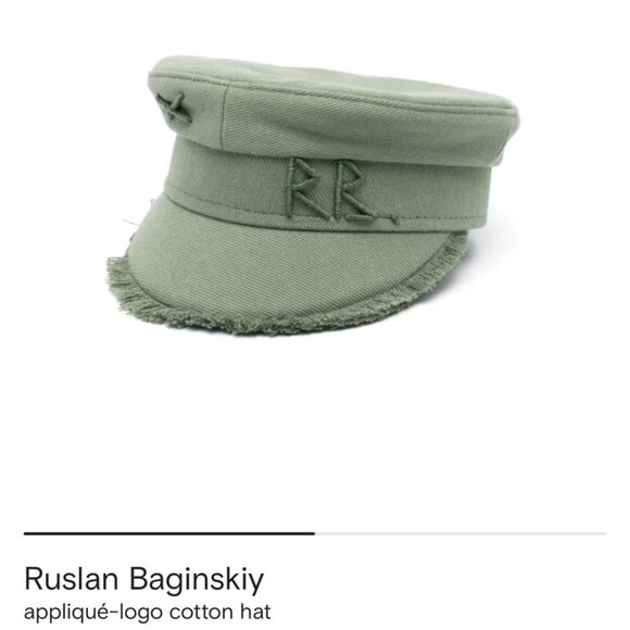 RUSLAN BAGINSKIY Raw Edge Baker Hat - Picture 1 of 5
